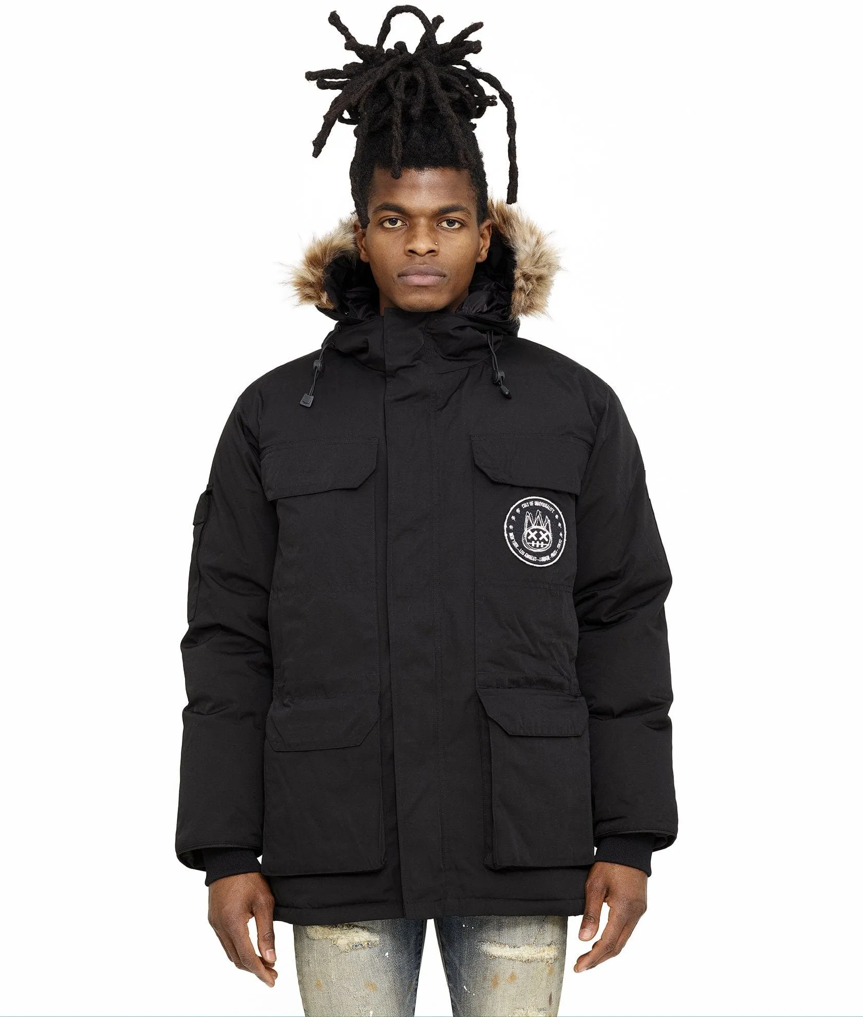 Cult Of Individuality - "Cult Expedition Parka" Snorkel Jacket (Black) - Warm Protection Polyester