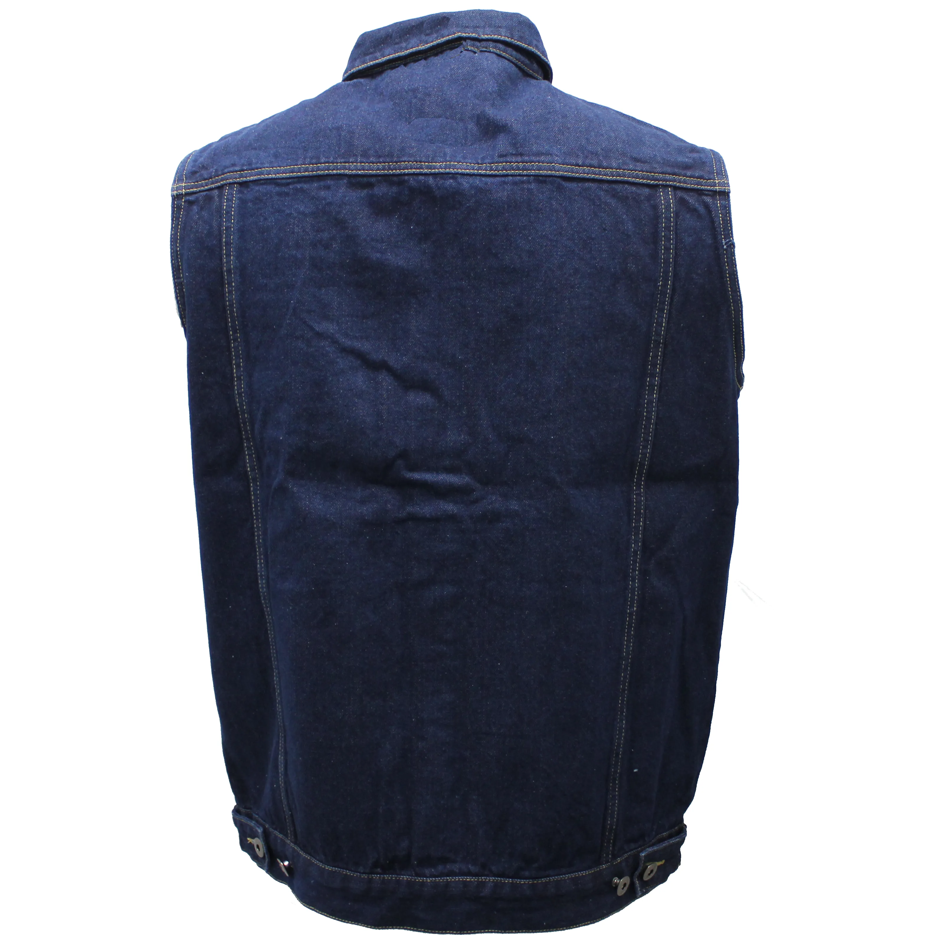 Dark Blue Denim Battle Vest