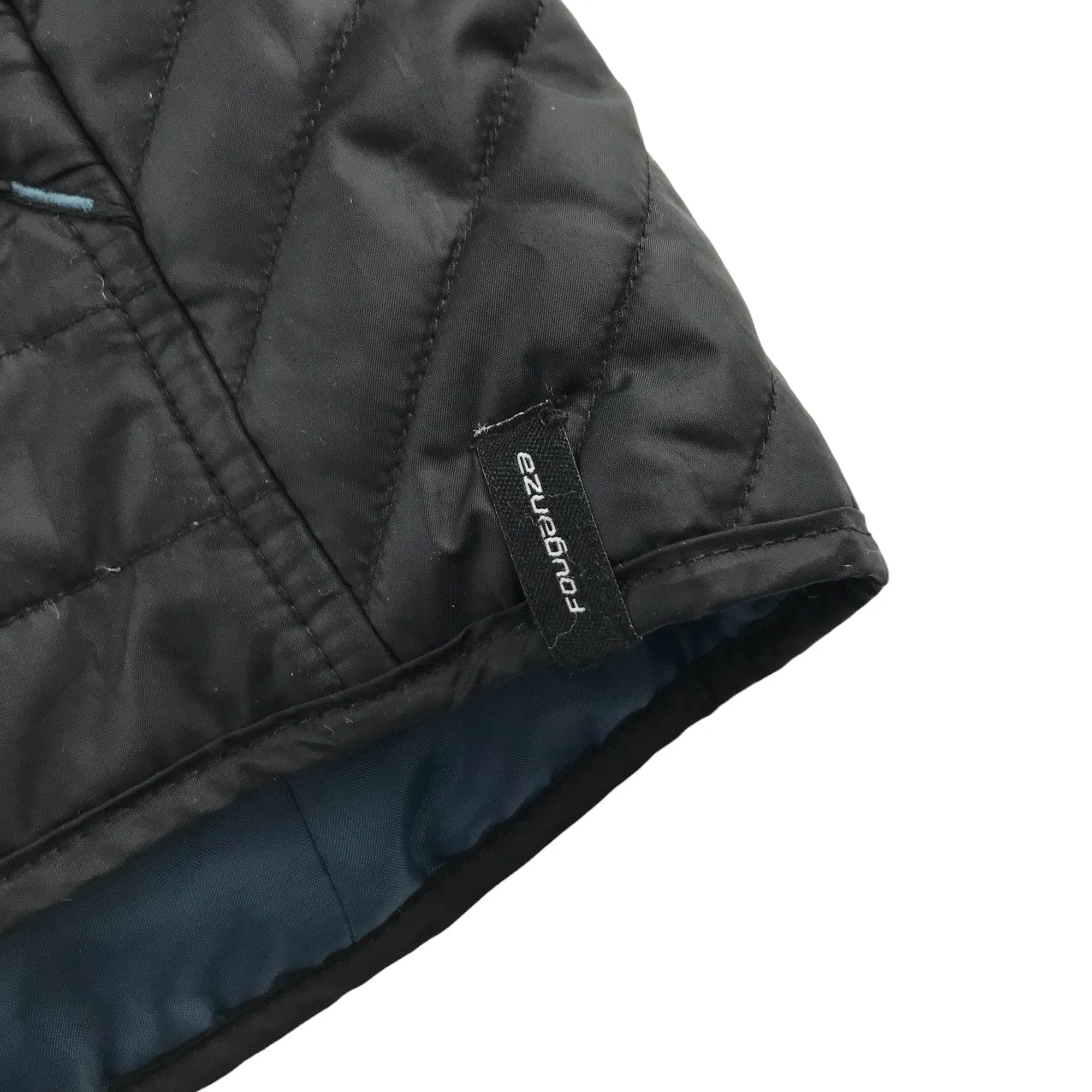 Decathlon Fouganza gilet 6-7 years black plain light puffer