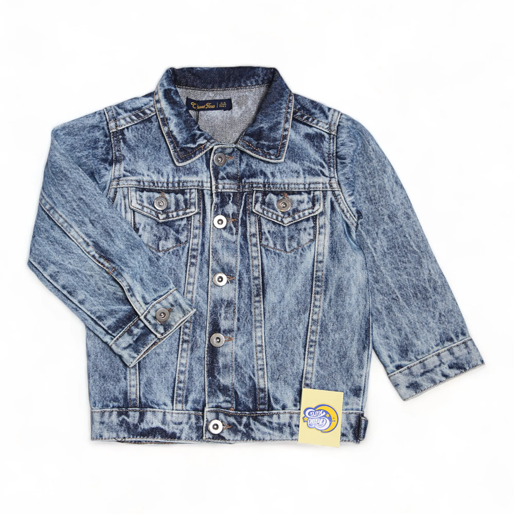 DENIM JACKET W/RIB