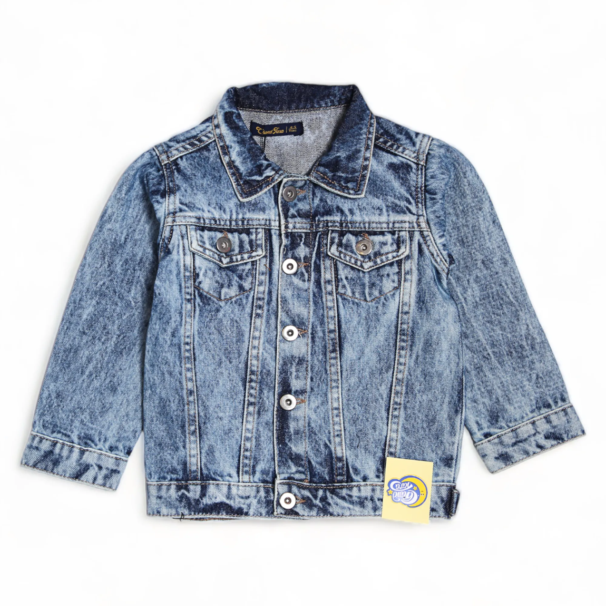 DENIM JACKET W/RIB