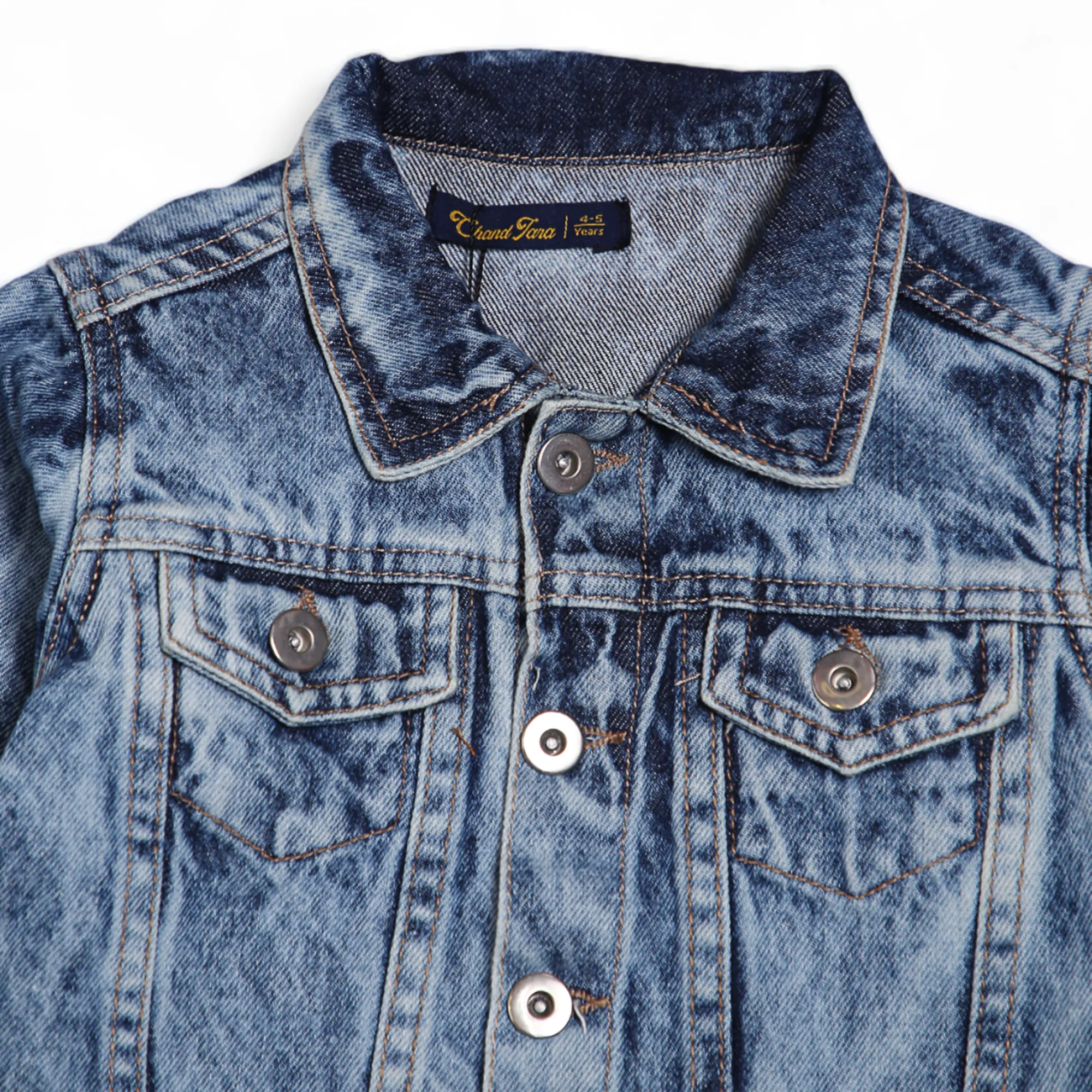 DENIM JACKET W/RIB