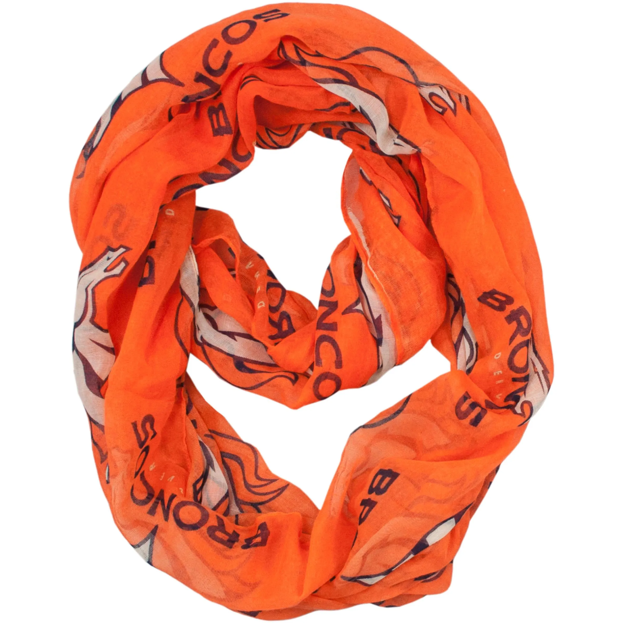 Denver Broncos Sheer Infinity Scarf