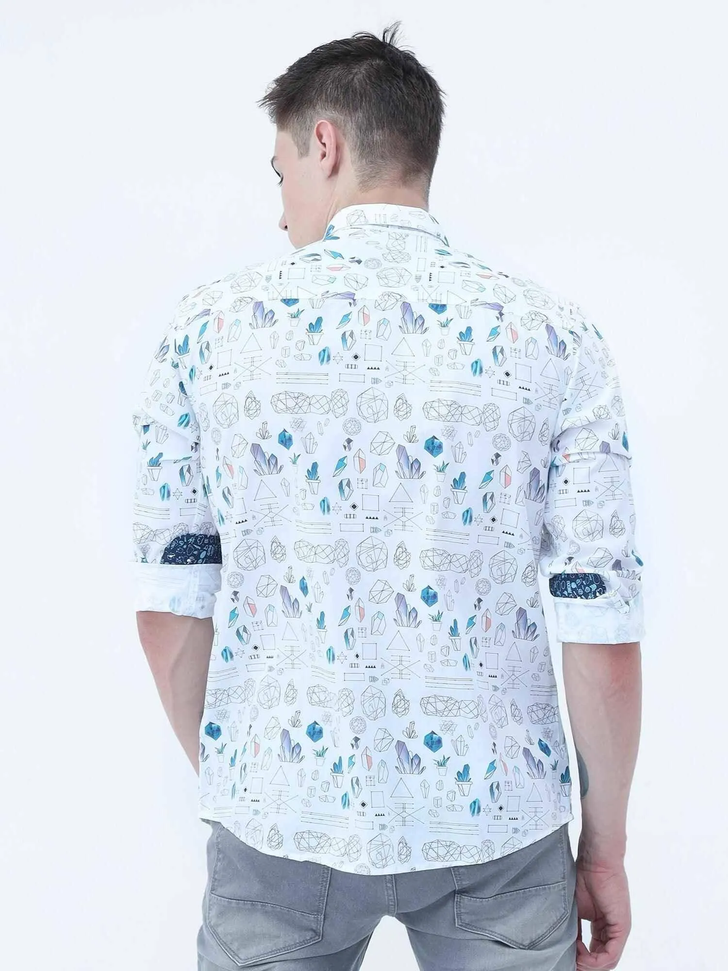 Doodle Men's Printed Casual Shirt