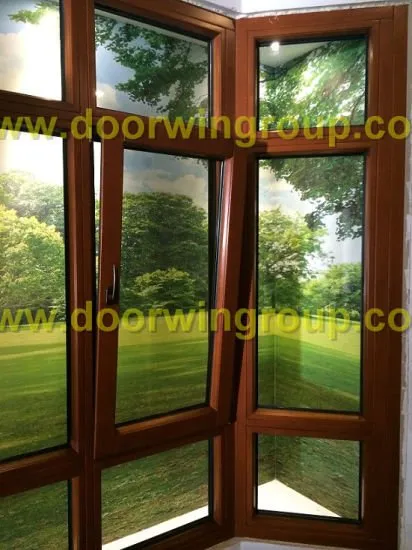 Double Glazing Insulating Toughened Glass with Low-E Coated Tilt Window, European Style Aluminium Wood Window - China Aluminium Window, Wood Window