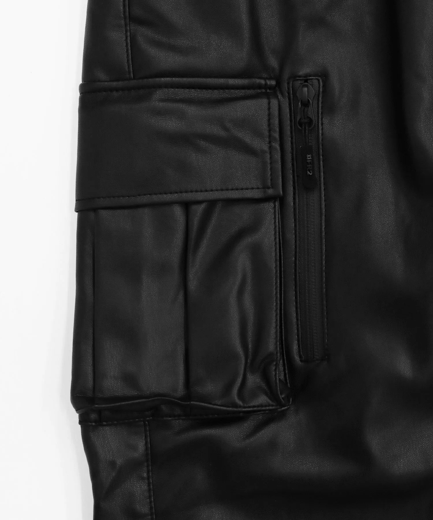 Eco Leather Cargo Pants