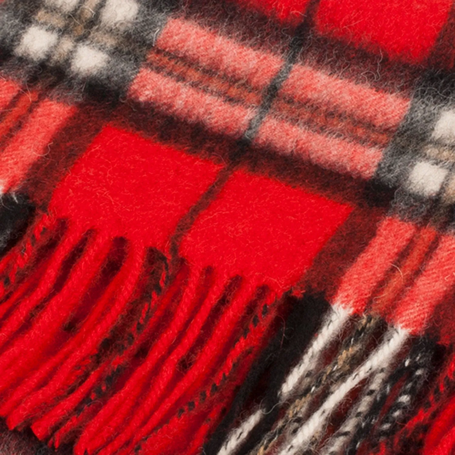 Edinburgh 100% Lambswool Scarf  Thomson Red