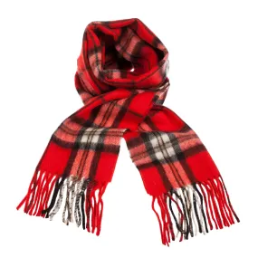 Edinburgh 100% Lambswool Scarf  Thomson Red