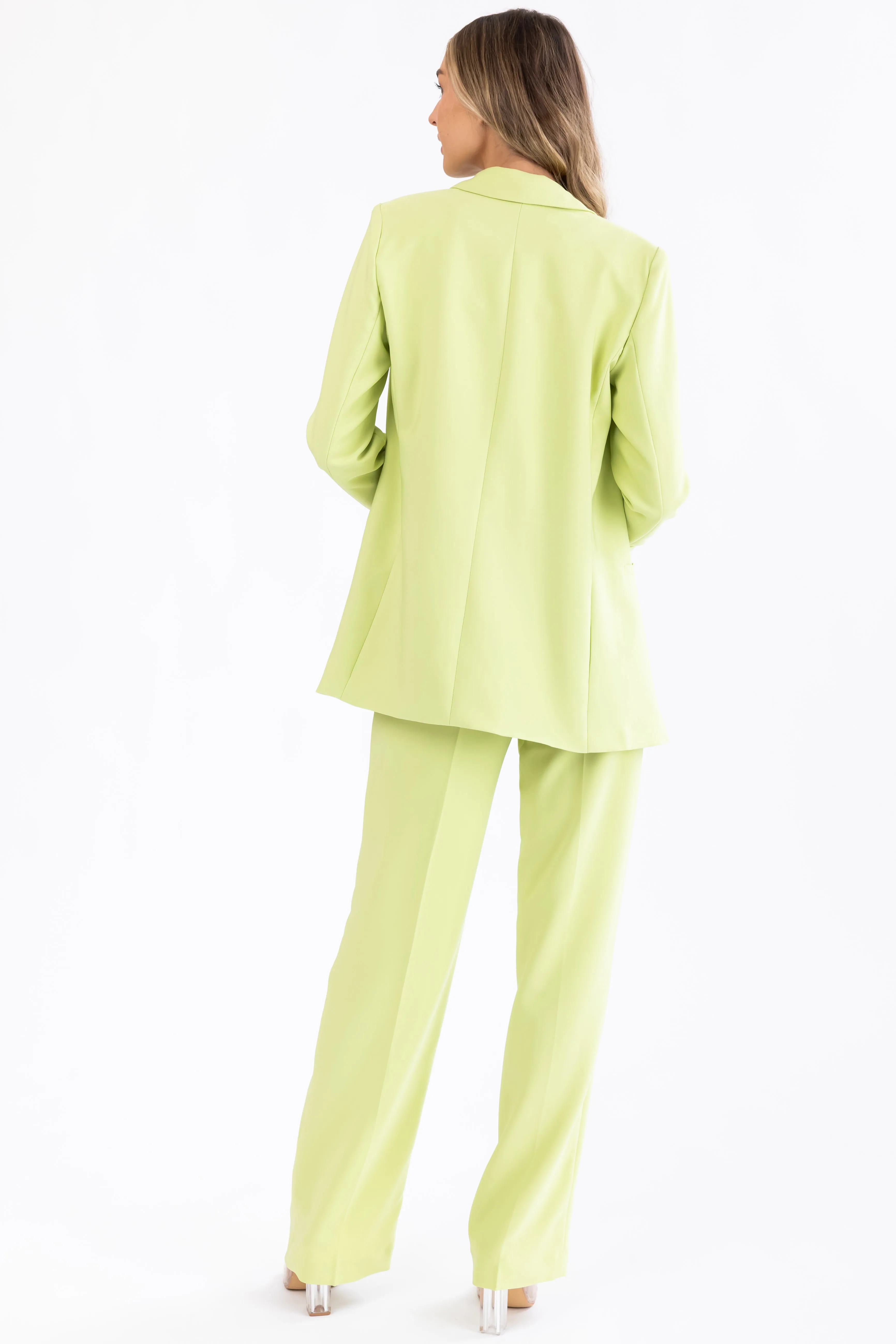 Emily Key Lime Straight Leg Dress Pants