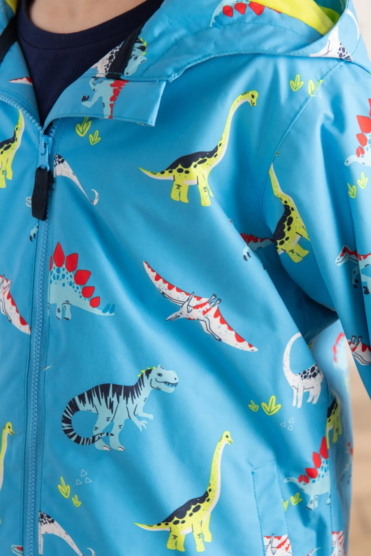 Ethan Jacket -  Blue Dino Print