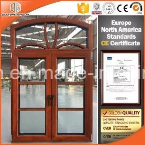 European and America Standard Aluminum Wood Casement Window with Full Divided Lites - China Aluminum Window, Wood Window