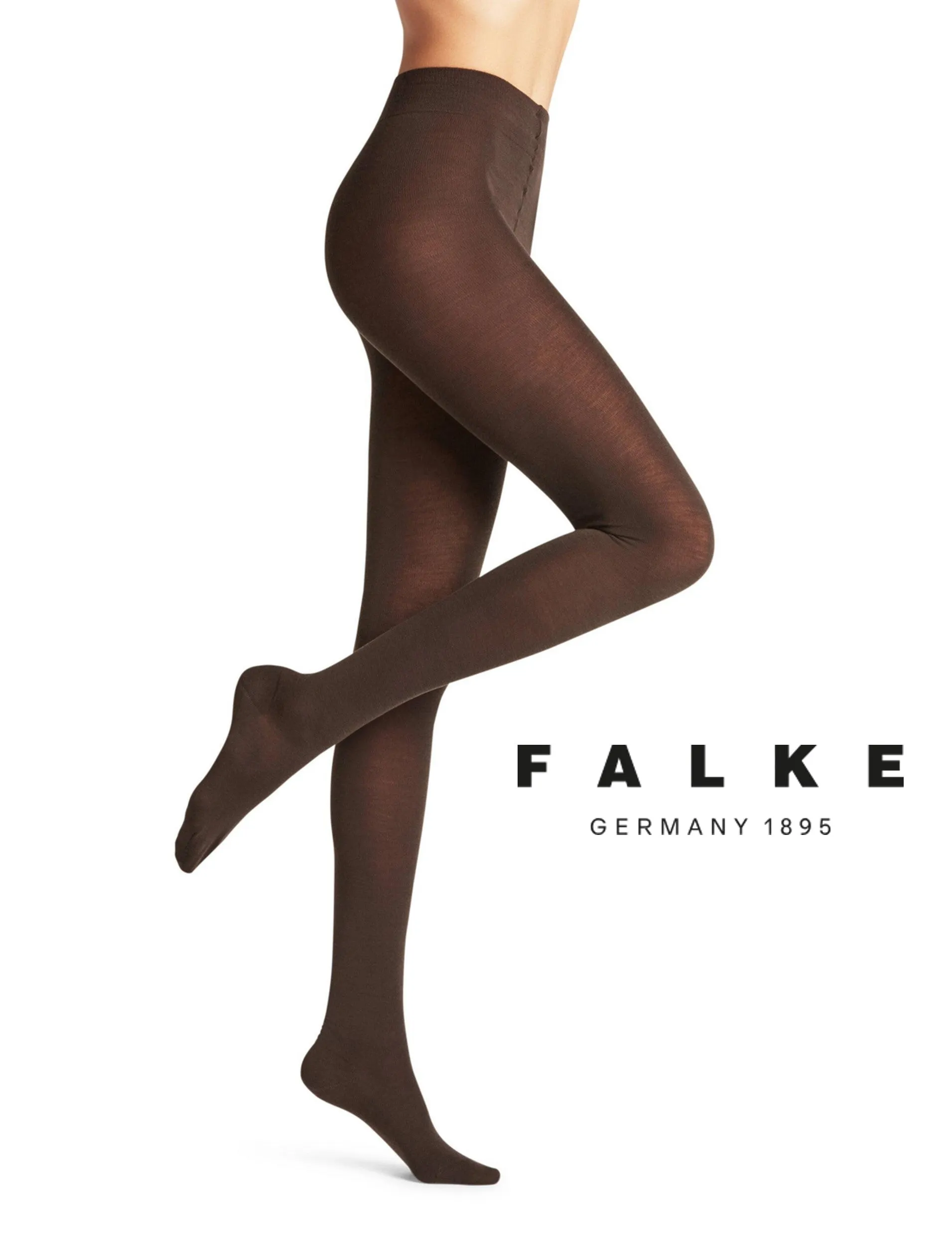 Falke Soft Merino Wool Tights 48425 Dark Brown