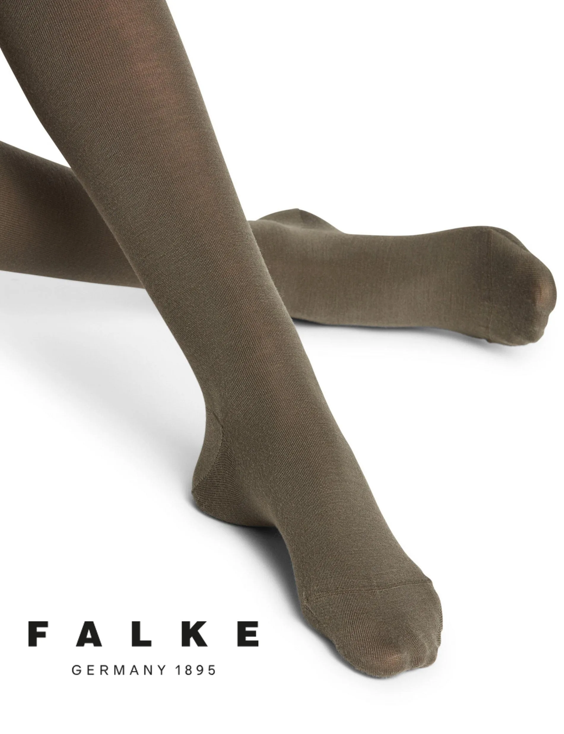 Falke Soft Merino Wool Tights 48425 Military Green