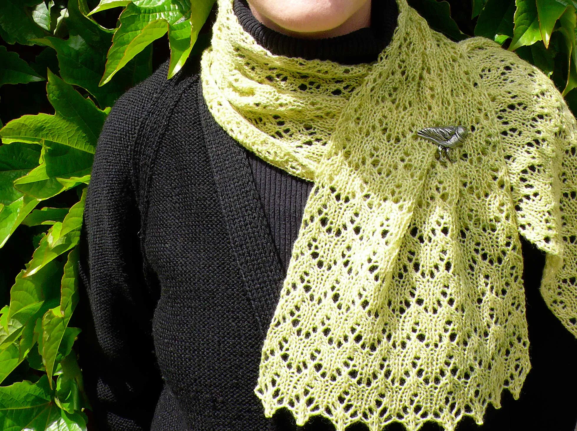 Fiddlehead Scarf <br/><small>knitting pattern</small>