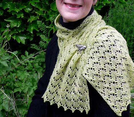 Fiddlehead Scarf <br/><small>knitting pattern</small>