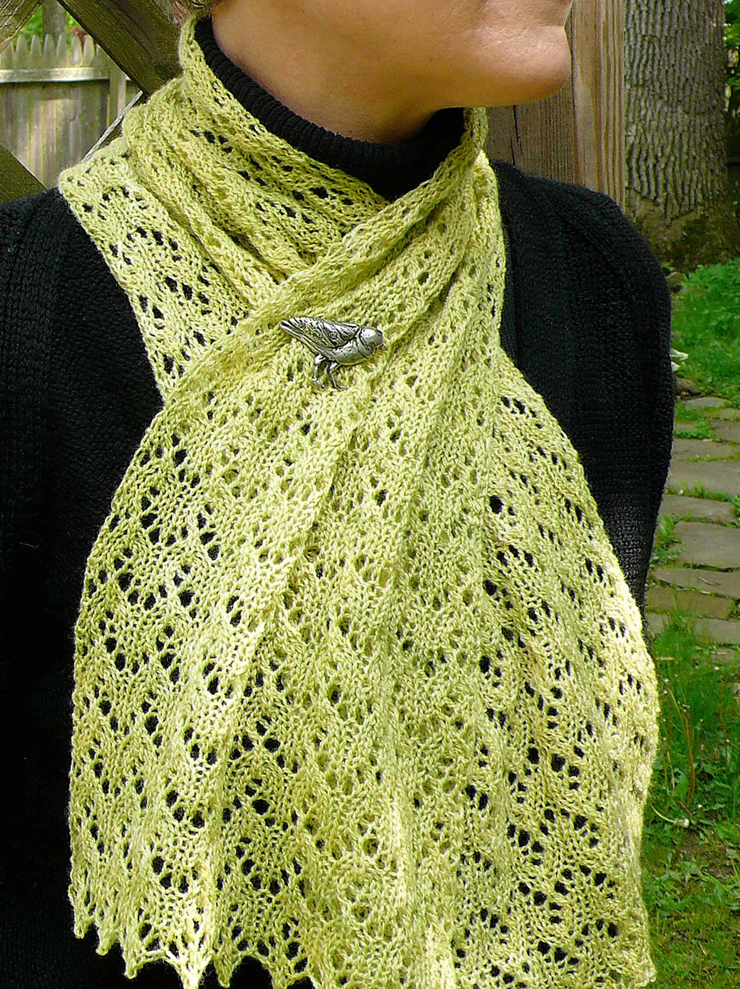 Fiddlehead Scarf <br/><small>knitting pattern</small>