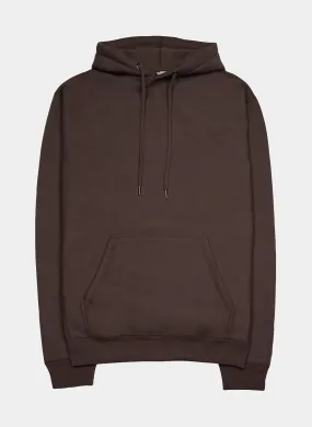 Fleece Pullover Mens Hoodie (Brown)