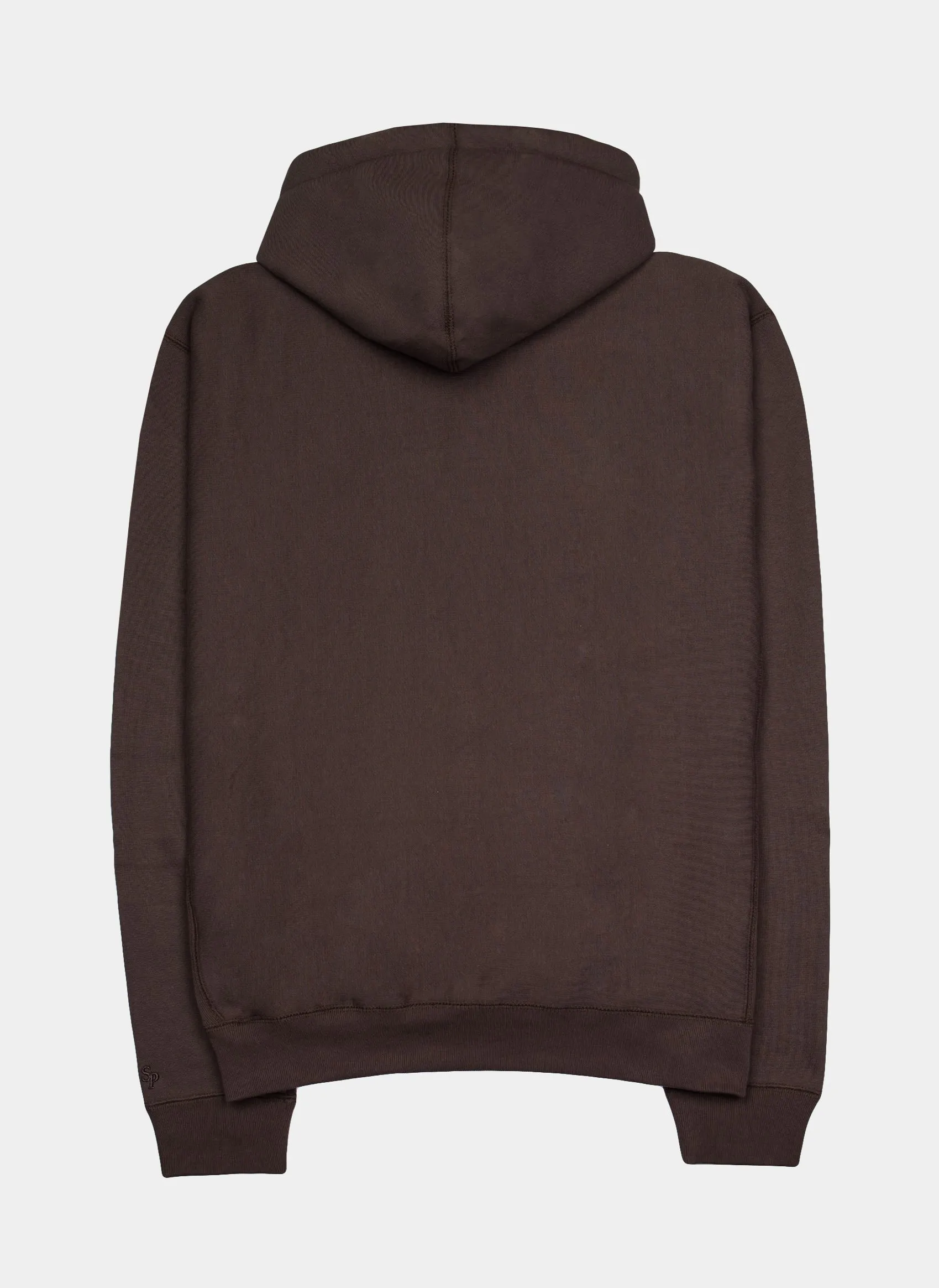 Fleece Pullover Mens Hoodie (Brown)