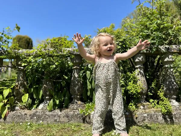 Flora Romper in Sand Birds