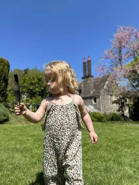 Flora Romper in Sand Birds