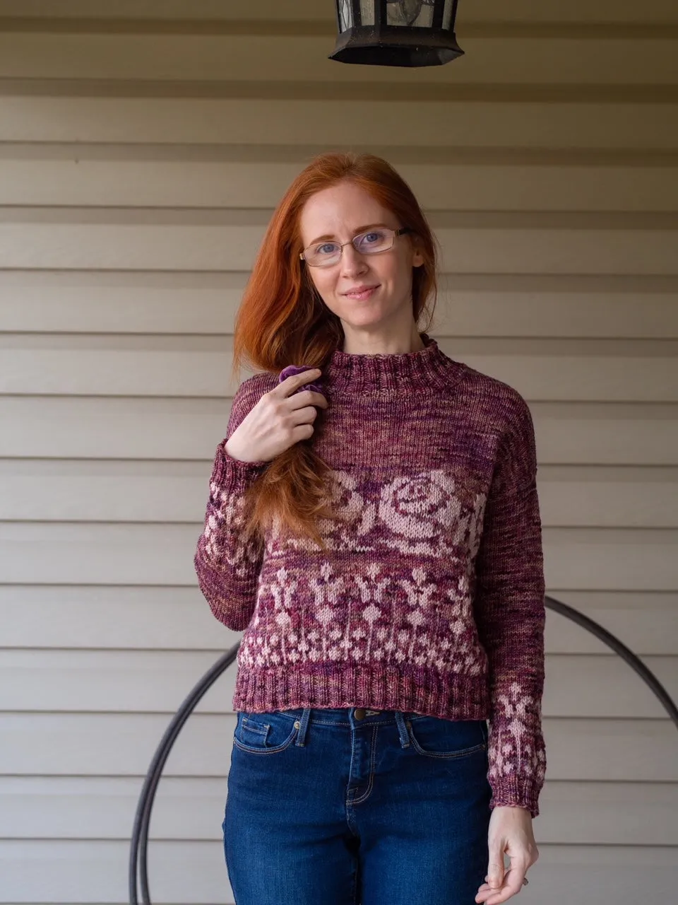 Floral Fallal DK Weight Hand Knitting Pattern