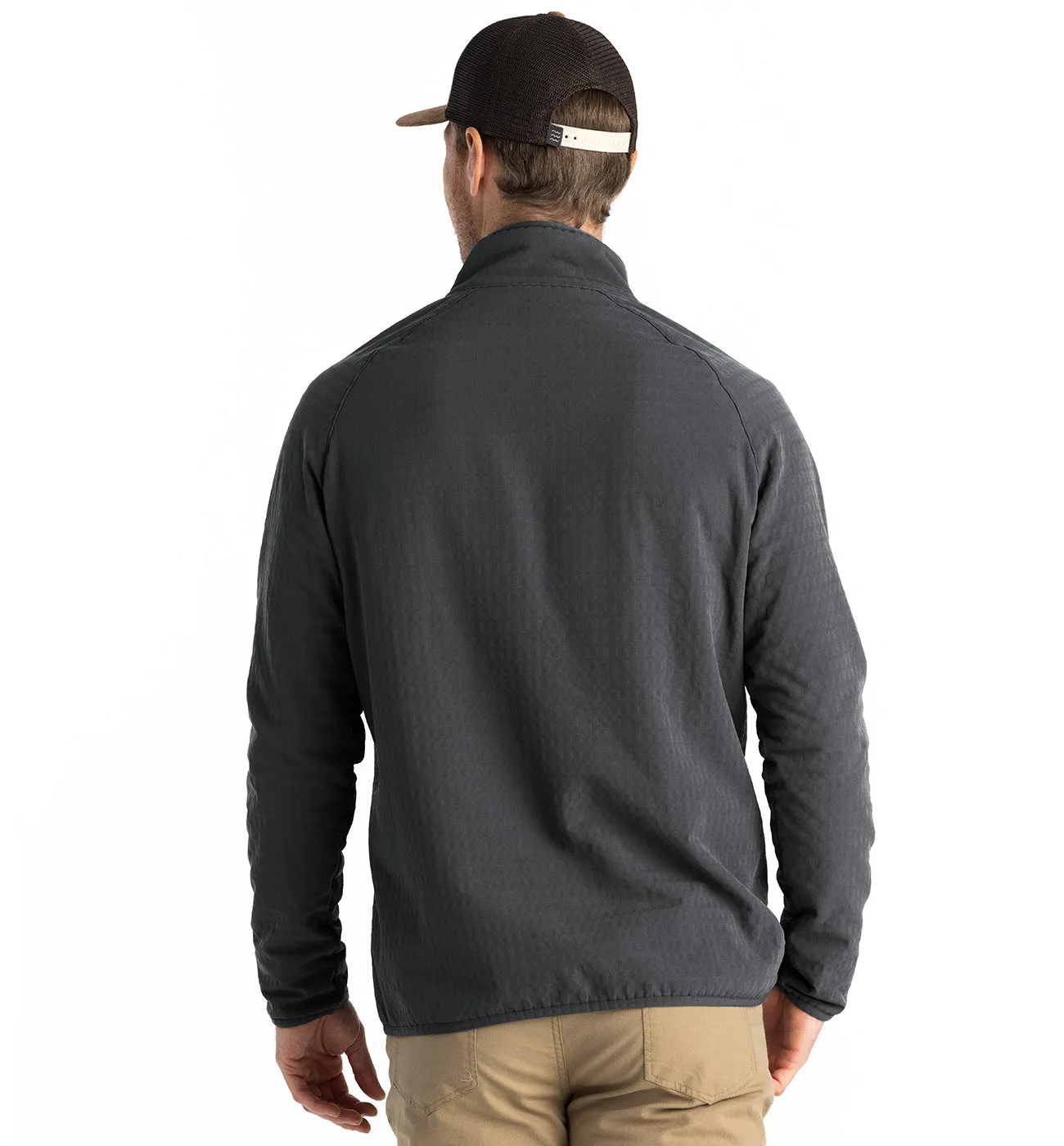 Free Fly Apparel Men's Gridback Fleece Jacket