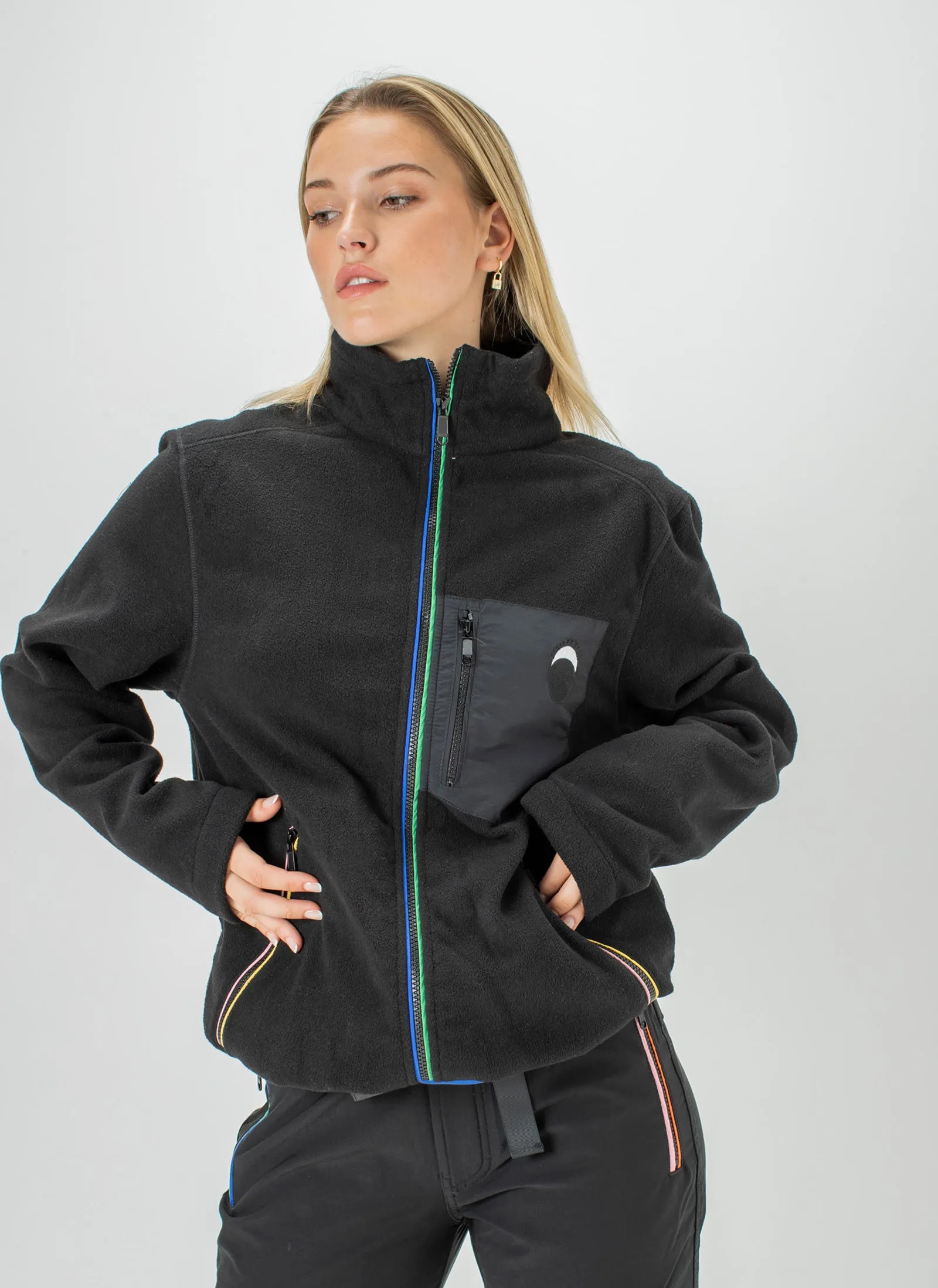 Gerald Polar Fleece Jacket Black