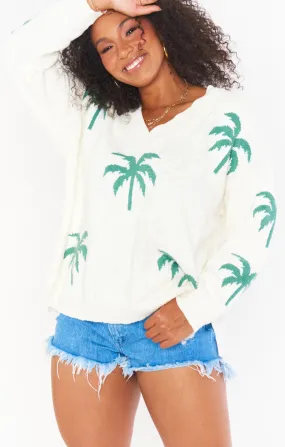 Gilligan Sweater ~ Palm Tree Knit