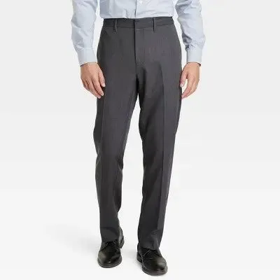 Goodfellow & Co Men's Mid Rise Slim Straight Leg Suit Pants Midweight Stretch