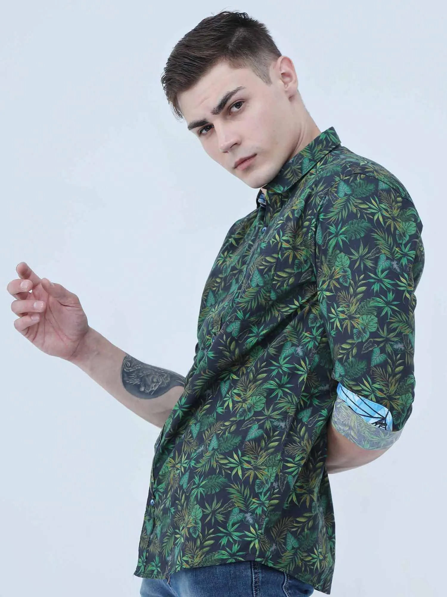 Greenleaf Cotton Digital Printed Shirt