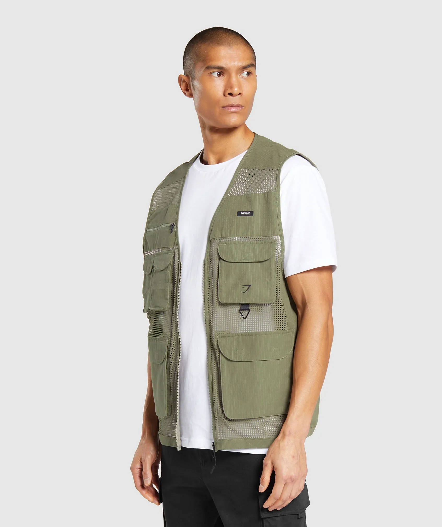 Gymshark Woven Gilet - Utility Green