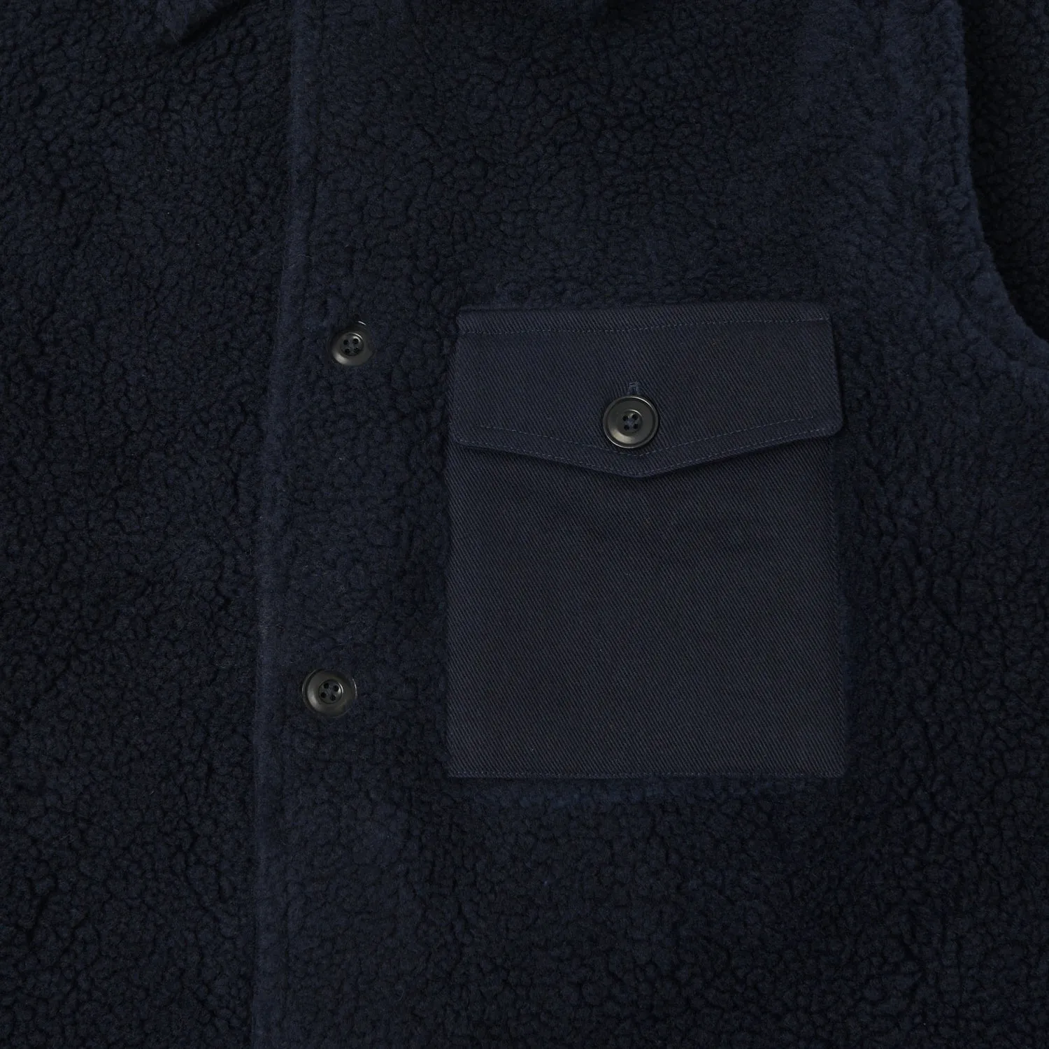 Hartford 'Utility' Fleece Jacket - Navy