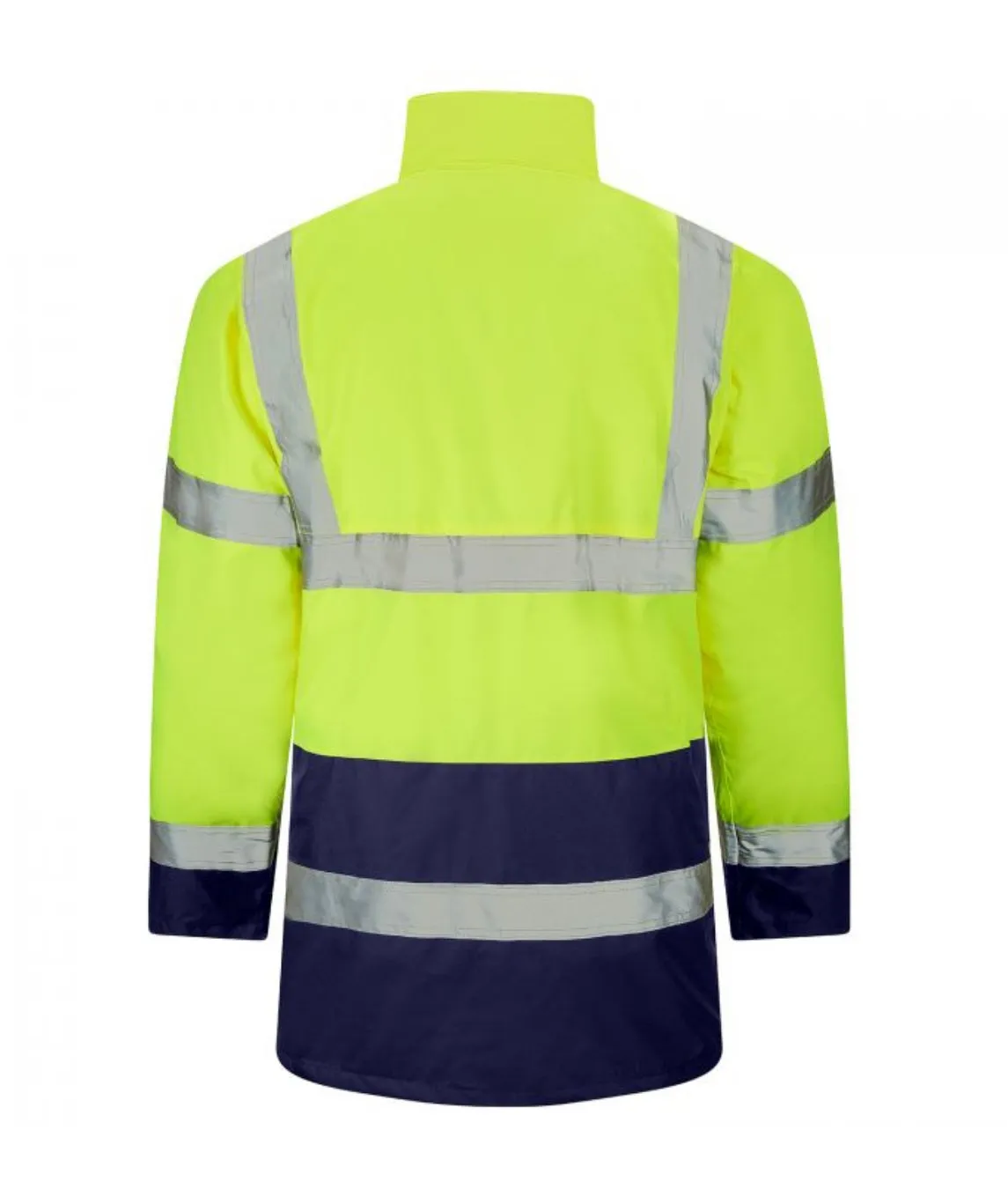 Hi Vis Yellow Navy Two Tone Parka