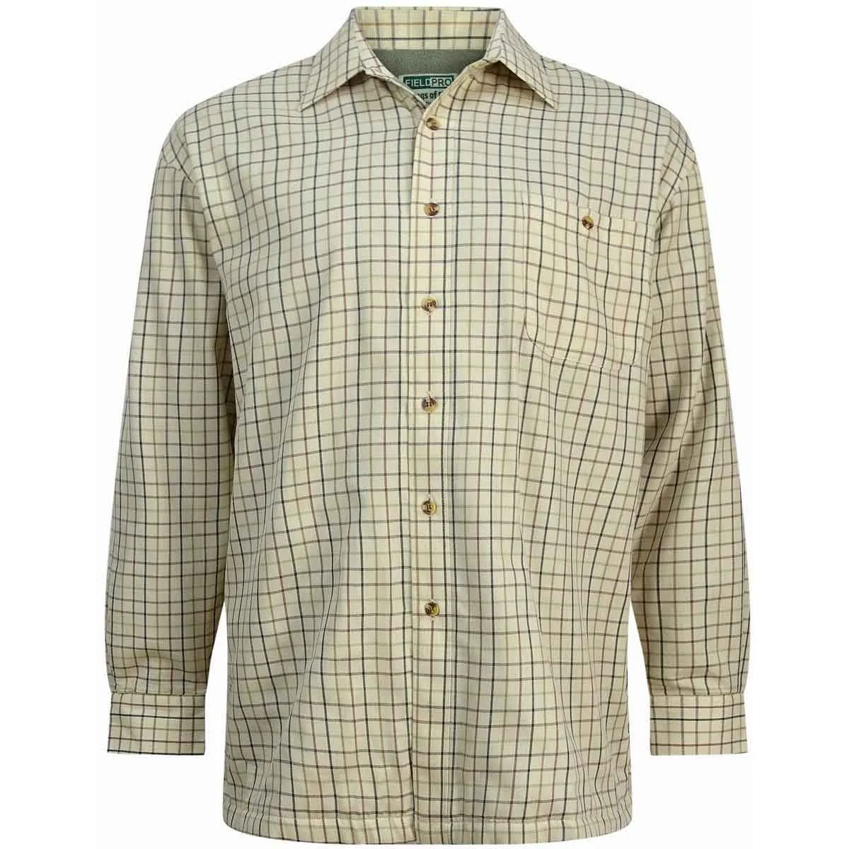 Hoggs Of Fife Micro Fleece Lined Checked Shirt