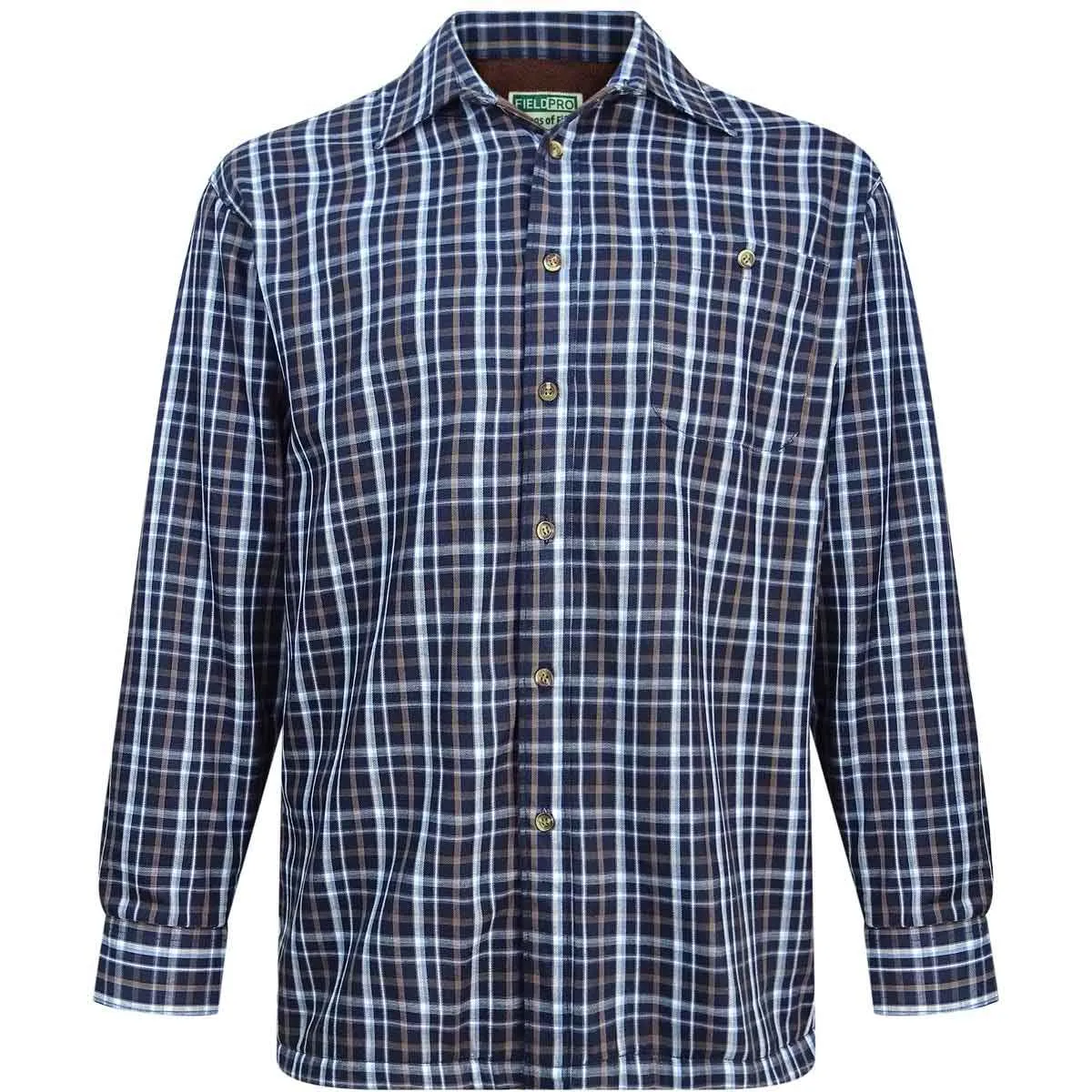 Hoggs Of Fife Micro Fleece Lined Checked Shirt