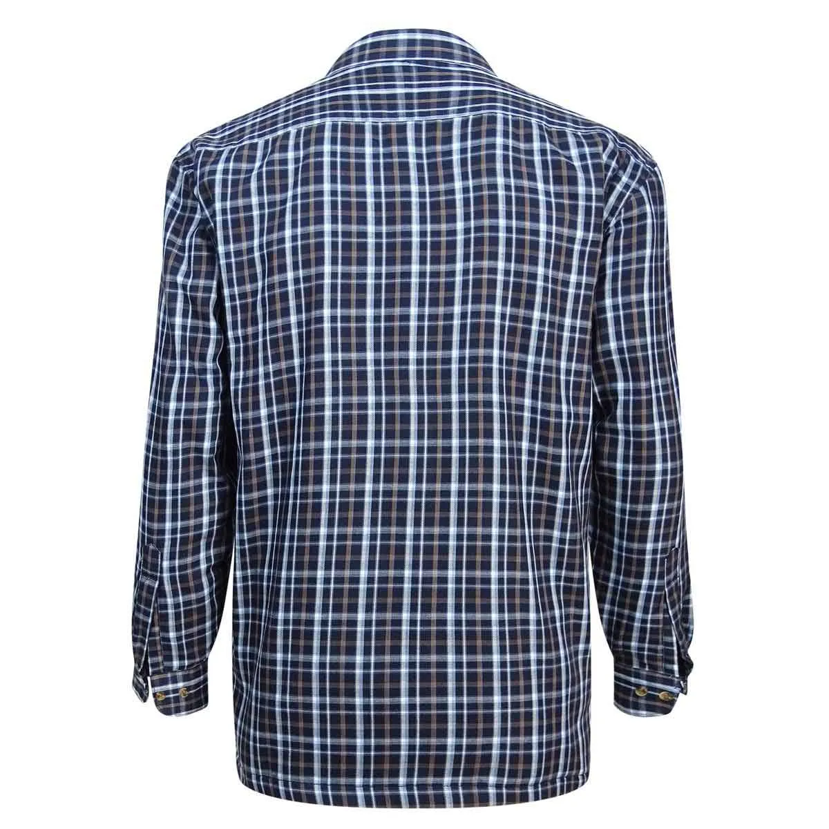 Hoggs Of Fife Micro Fleece Lined Checked Shirt