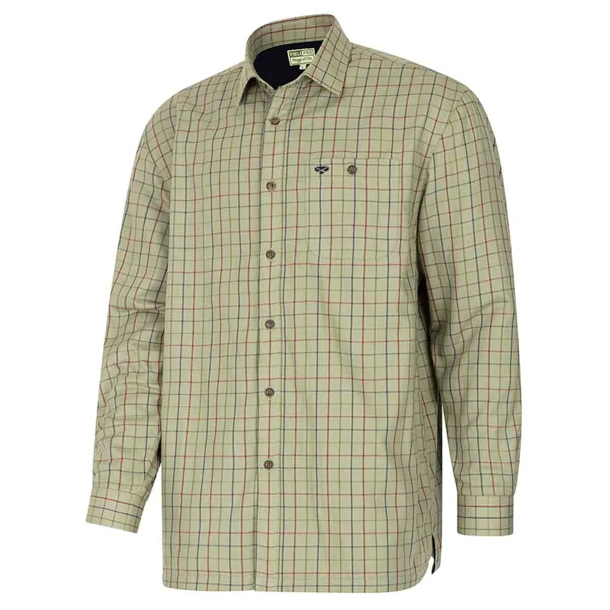 Hoggs Of Fife Micro Fleece Lined Checked Shirt