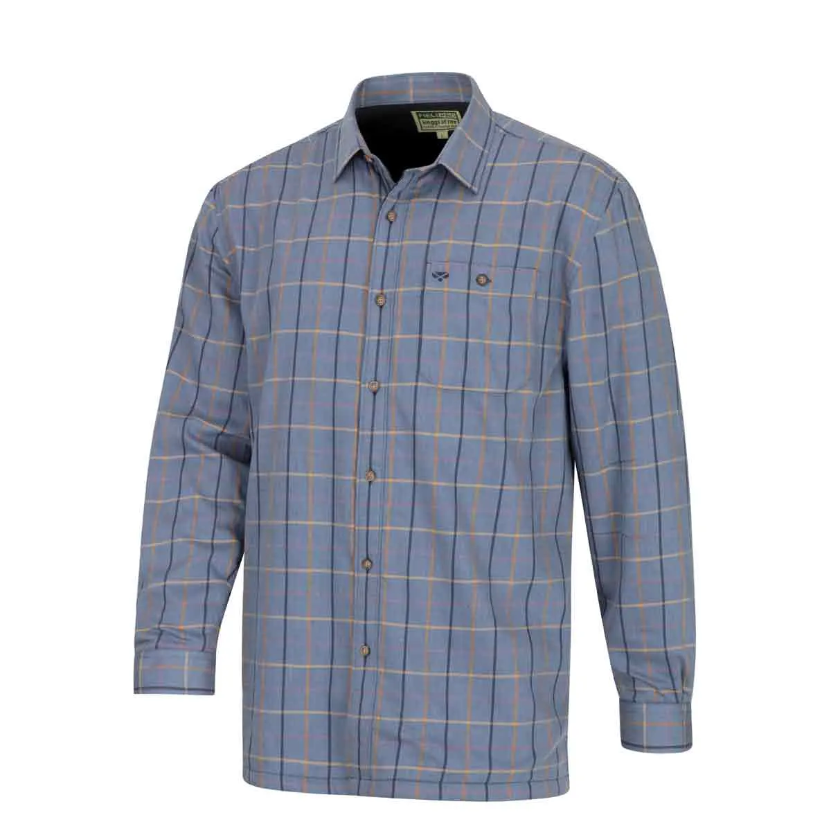 Hoggs Of Fife Micro Fleece Lined Checked Shirt