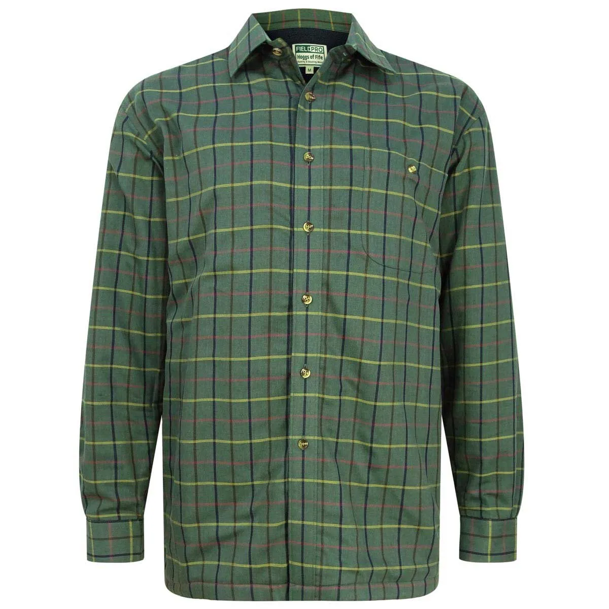 Hoggs Of Fife Micro Fleece Lined Checked Shirt