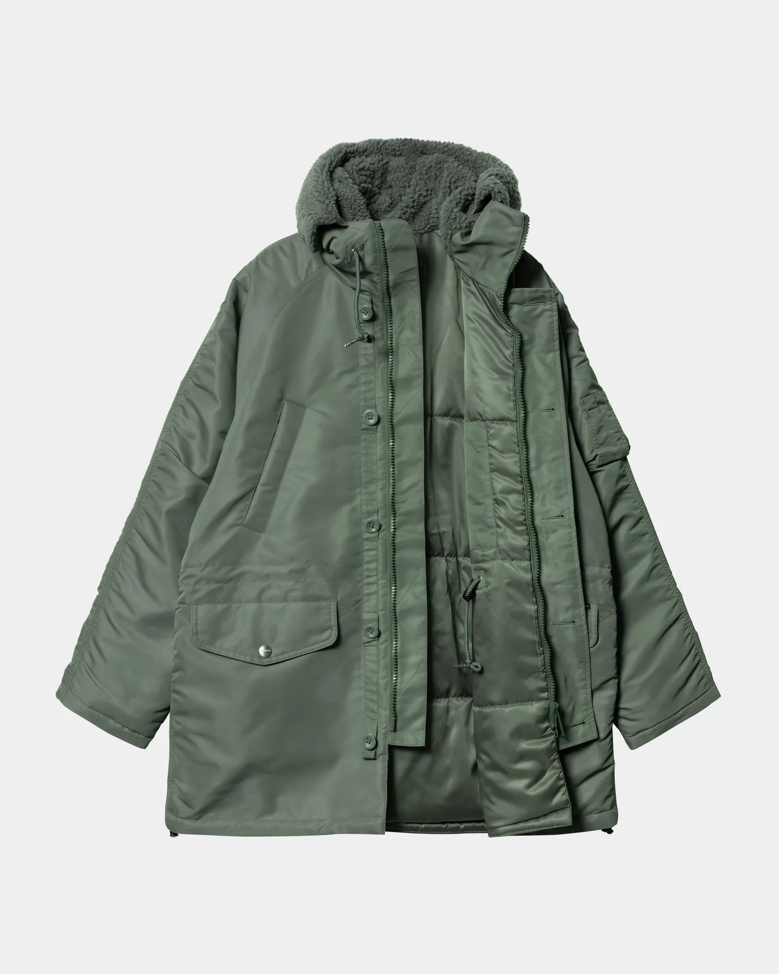 Hooded Olten Parka | Duck Green