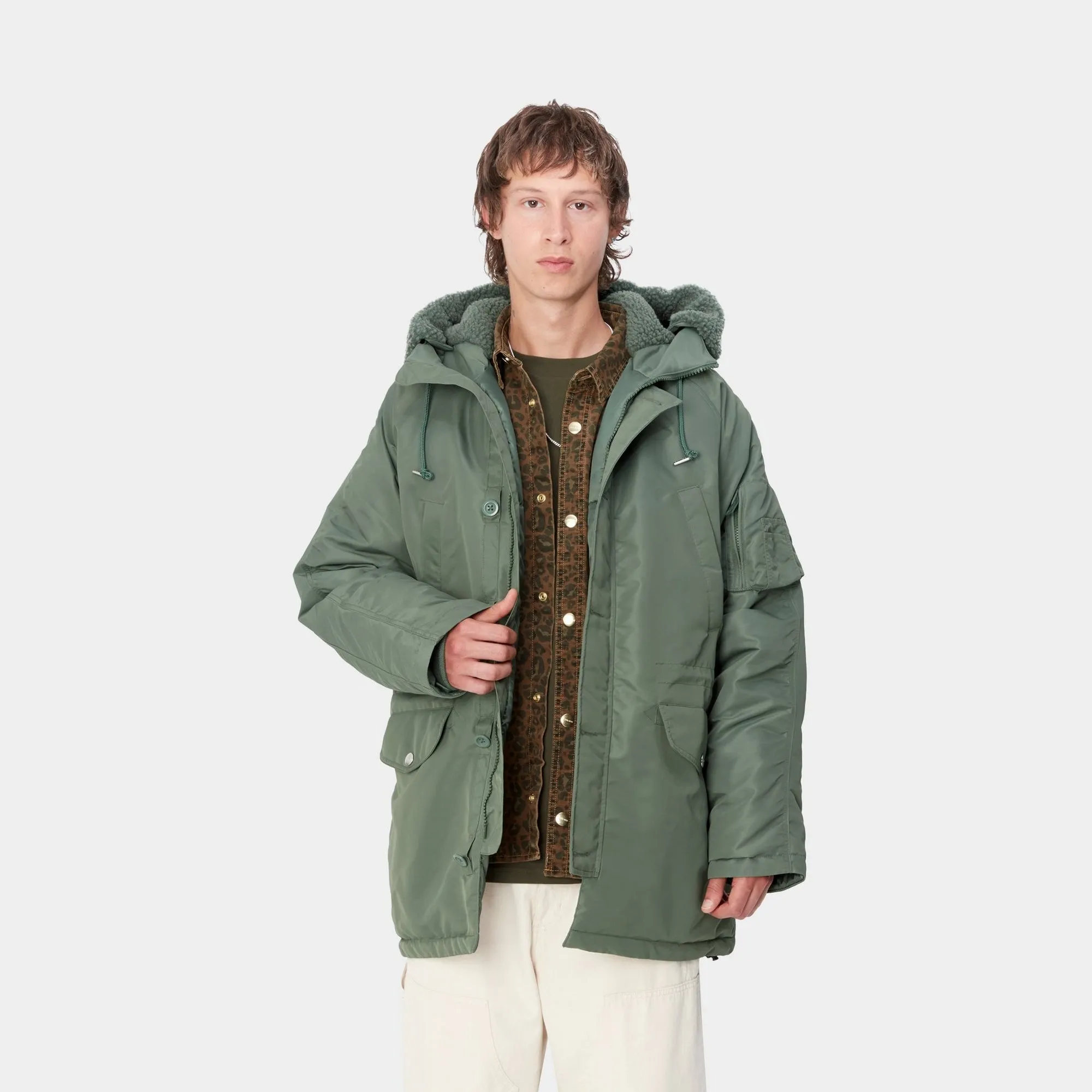 Hooded Olten Parka | Duck Green