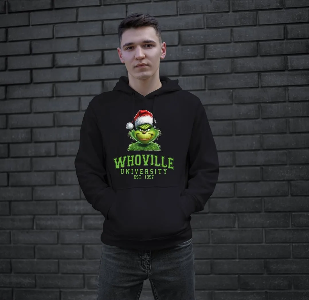 Hoodie - Grinch - Whoville University Est. 1957