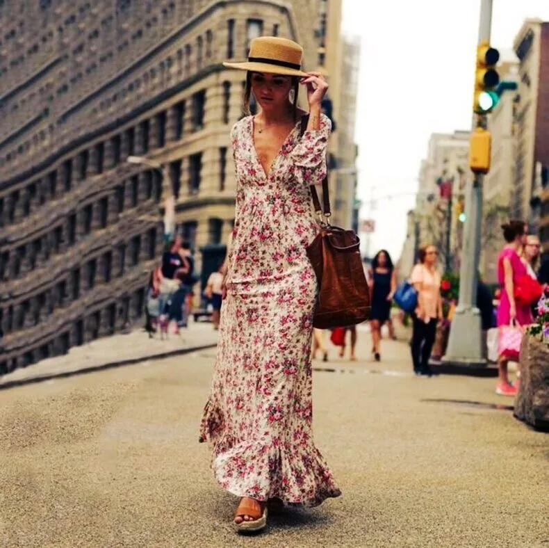 Huntington Floral Boho Maxi Dress - FINAL SALE