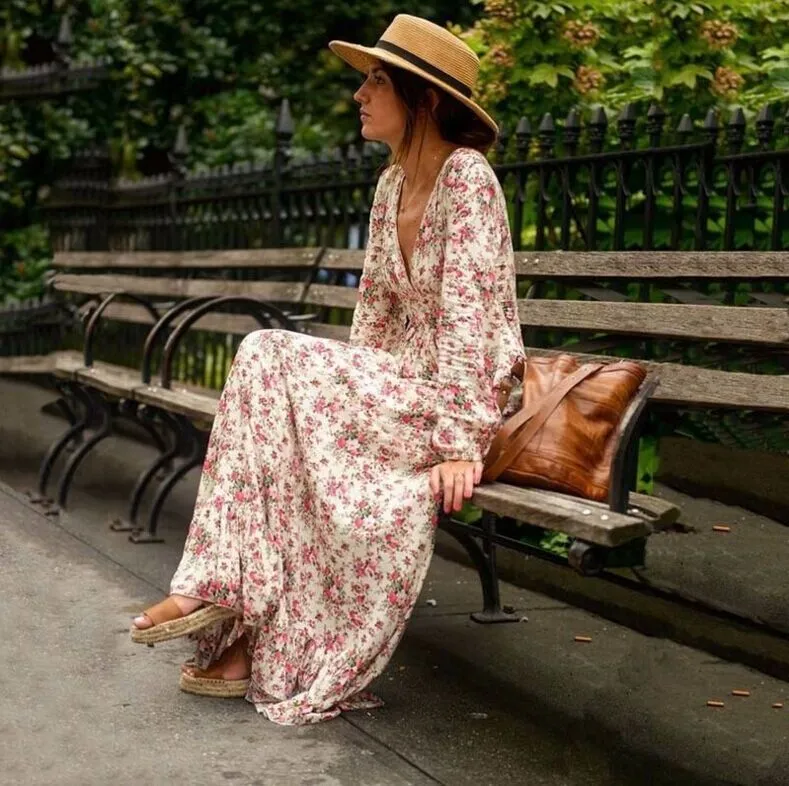 Huntington Floral Boho Maxi Dress - FINAL SALE