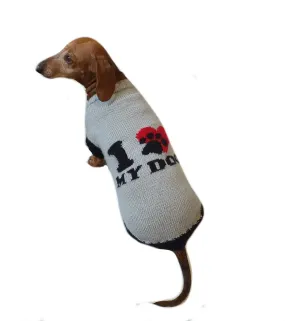 I love my dog dachshund sweater