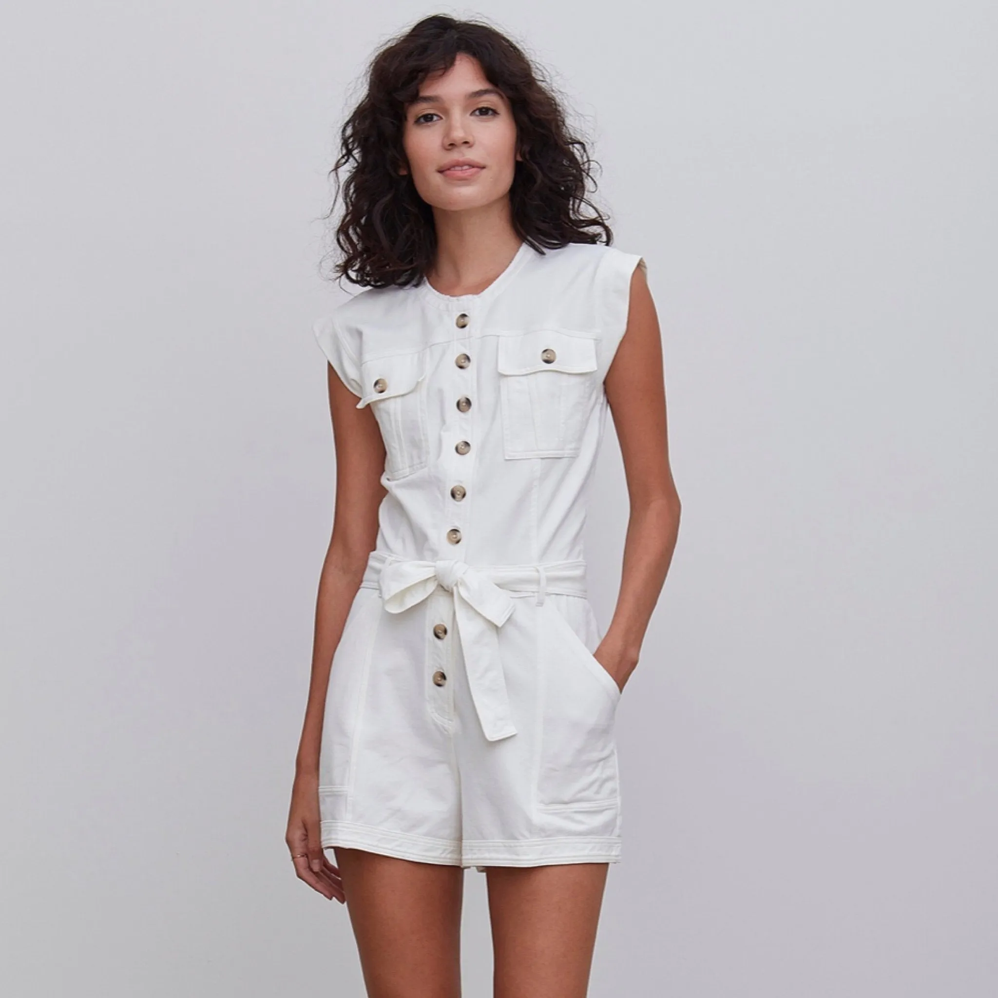 Isla Romper - White.