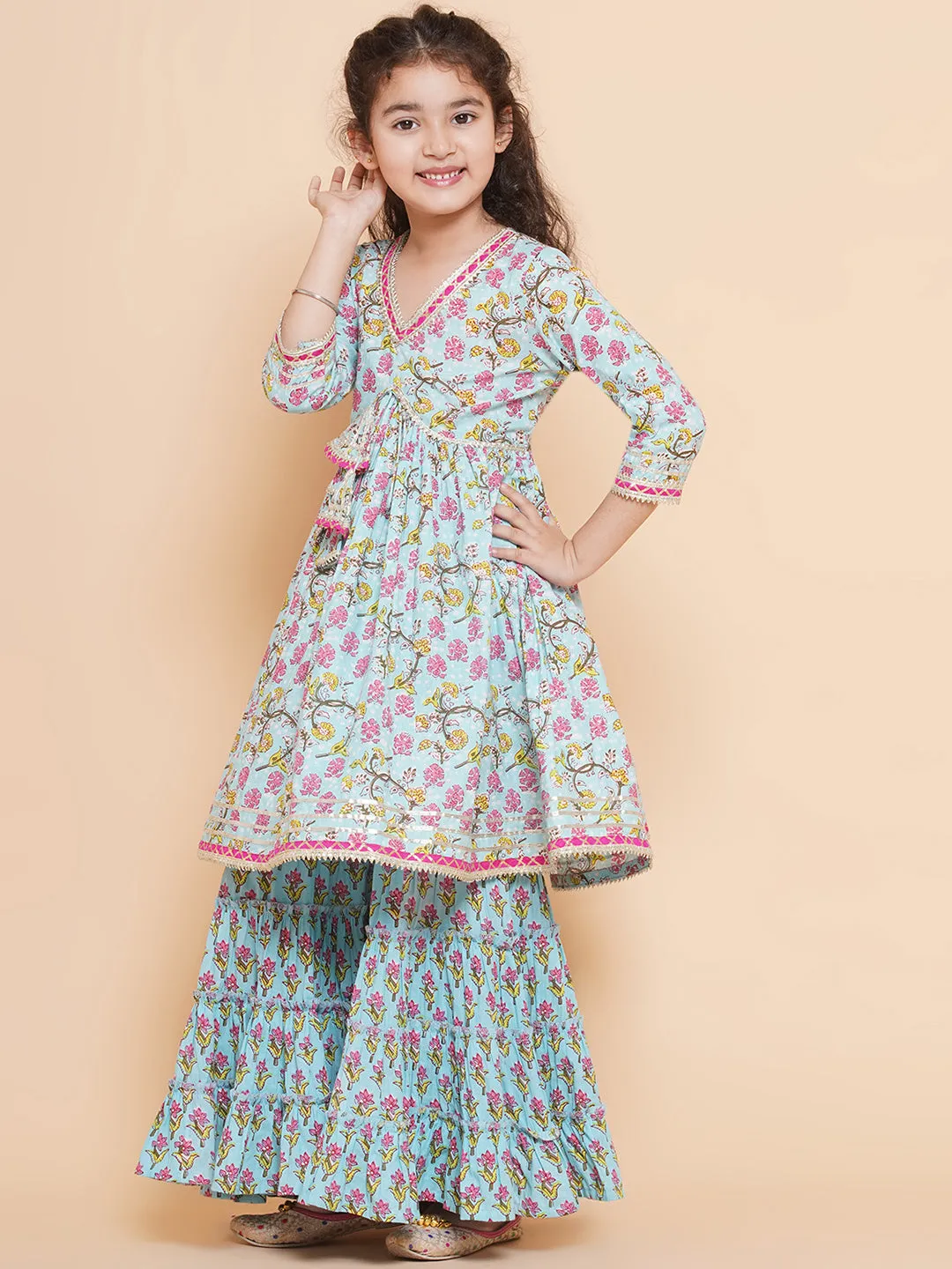 Jashvi Girls Beautiful Ethnic Set