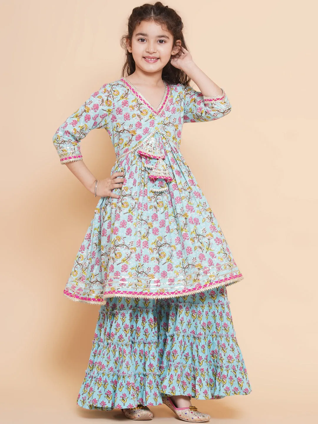 Jashvi Girls Beautiful Ethnic Set