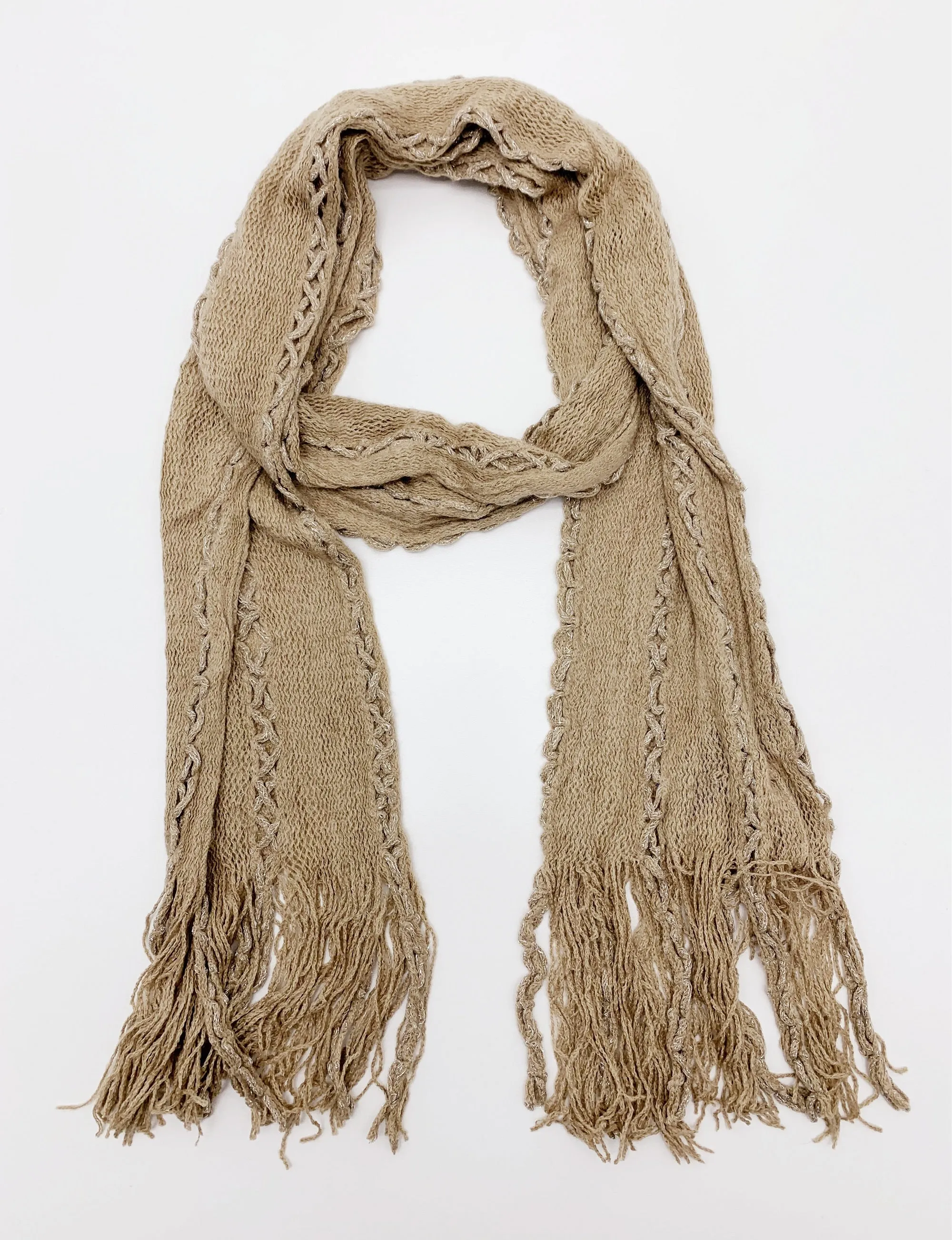 JC051808 Two-Way Fringe-Accent Scarf