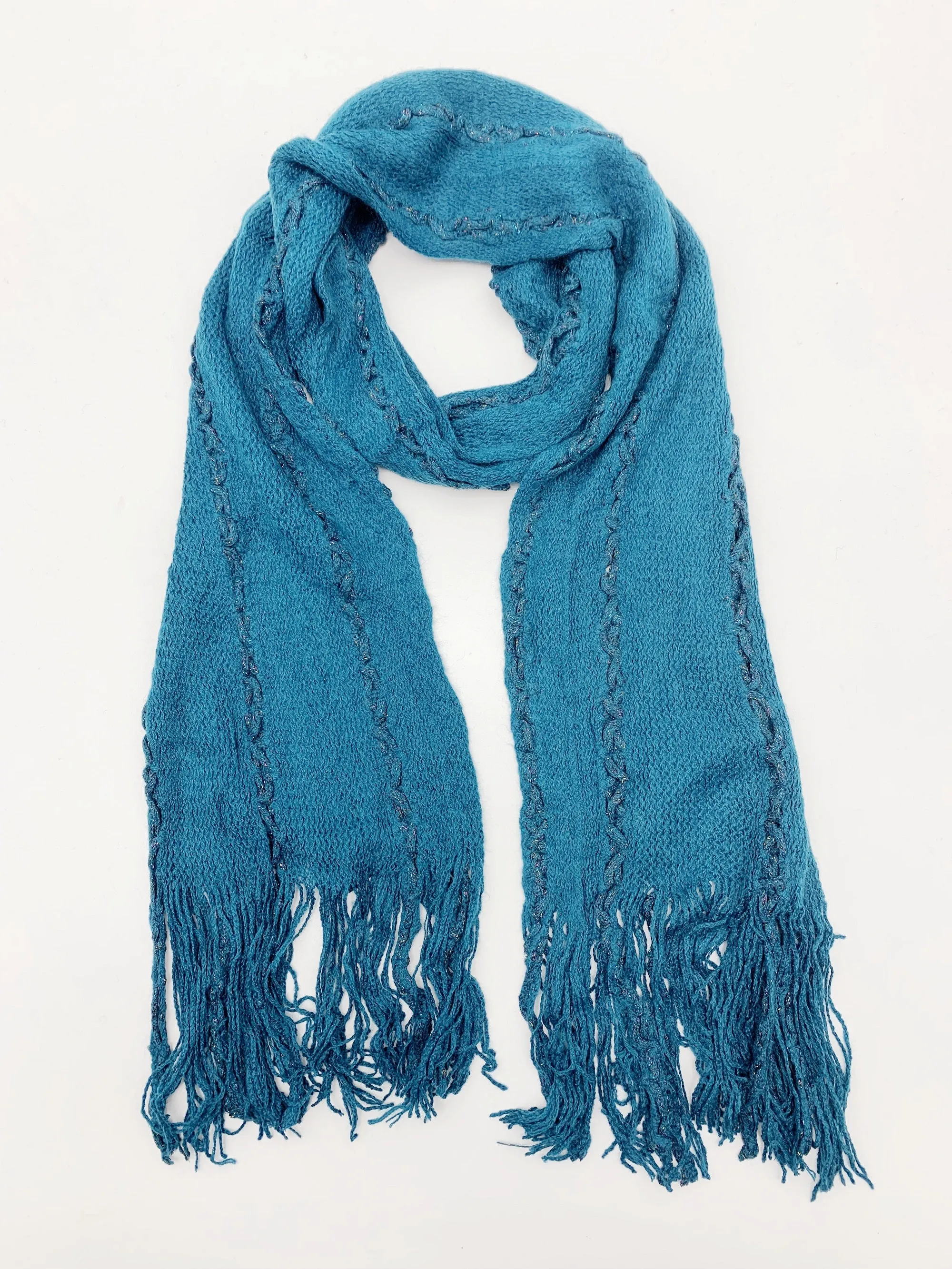 JC051808 Two-Way Fringe-Accent Scarf